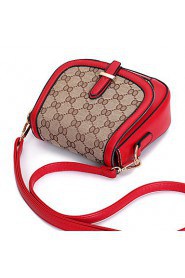 Women PU Saddle Shoulder Bag / Satchel Gold / Red / Black