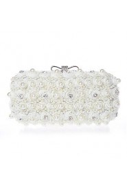 Chiffon Wedding/Special Occasion Clutches/Evening Handbags with Rhinestones/Imitation Pearls (More Colors)