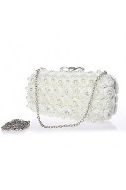 Chiffon Wedding/Special Occasion Clutches/Evening Handbags with Rhinestones/Imitation Pearls (More Colors)