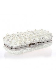 Chiffon Wedding/Special Occasion Clutches/Evening Handbags with Rhinestones/Imitation Pearls (More Colors)