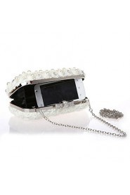 Chiffon Wedding/Special Occasion Clutches/Evening Handbags with Rhinestones/Imitation Pearls (More Colors)