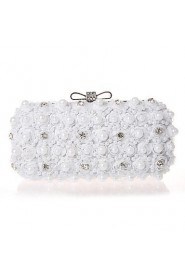 Chiffon Wedding/Special Occasion Clutches/Evening Handbags with Rhinestones/Imitation Pearls (More Colors)