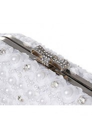 Chiffon Wedding/Special Occasion Clutches/Evening Handbags with Rhinestones/Imitation Pearls (More Colors)