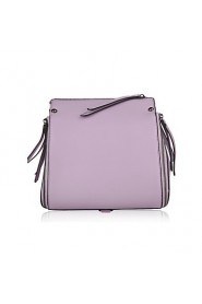 Women Cowhide Baguette Shoulder Bag Purple / Fuchsia