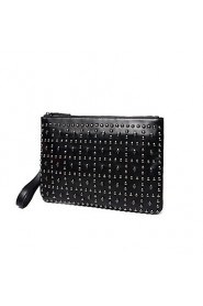 Unisex Formal / Casual / Outdoor / Office & Career / Shopping PU Clutch Black