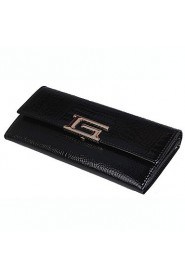 Ladie's Western Patent Leather Long Wallet