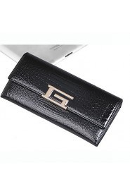 Ladie's Western Patent Leather Long Wallet