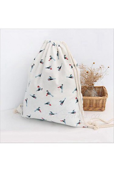 Women Casual Canvas Drawstring Backpack