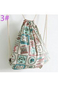 Women Casual Canvas Drawstring Backpack