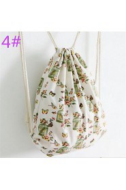 Women Casual Canvas Drawstring Backpack