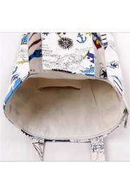 Women Casual Canvas Shoulder Bag Blue