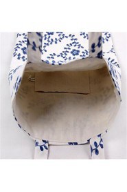 Women Casual Canvas Shoulder Bag Blue