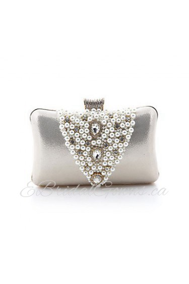 Leatherette Wedding/Special Occasion Clutches/Evening Handbags With Pearls(More Colors)