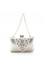 Leatherette Wedding/Special Occasion Clutches/Evening Handbags With Pearls(More Colors)