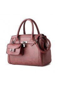 Women's Fashion PU Leathe Messenger Shoulder Bag/Tote