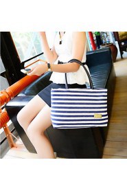 Women s' new fashion Stripes Canvas handbag