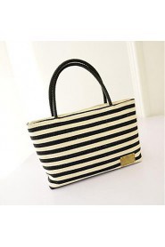 Women s' new fashion Stripes Canvas handbag