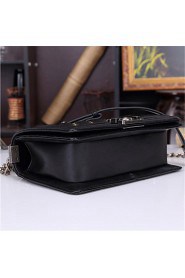 Women PU Sling Bag Shoulder Bag Black