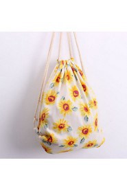 Women Casual Canvas Drawstring Backpack