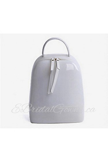 Women Casual PVC Backpack White / Pink / Blue / Black