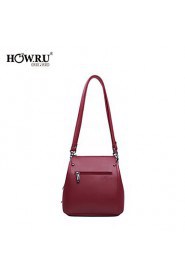 Women's PU Tote Bag/Single Shoulder Bag/Crossbody Bags Wine