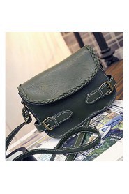 Women PU BaguetteGreen / Black