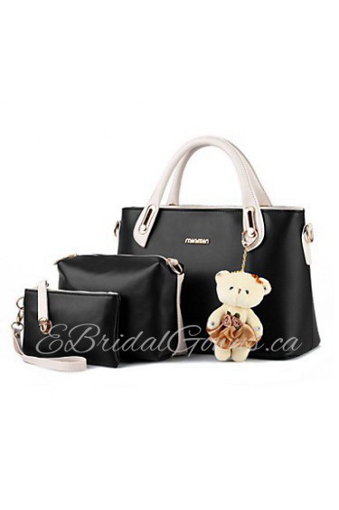 Women's Fashion Casual OL PU Messenger Shoulder Bag/Totes