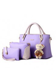 Women's Fashion Casual OL PU Messenger Shoulder Bag/Totes