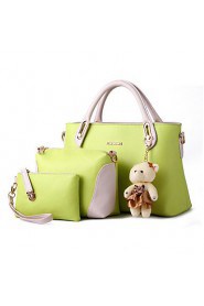 Women's Fashion Casual OL PU Messenger Shoulder Bag/Totes