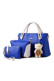 Women's Fashion Casual OL PU Messenger Shoulder Bag/Totes