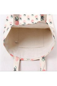 Women Casual Canvas Shoulder Bag Pink