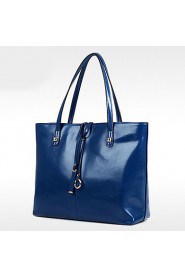 Women PU Barrel Shoulder Bag / Tote / Satchel Blue / Red / Black