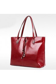 Women PU Barrel Shoulder Bag / Tote / Satchel Blue / Red / Black