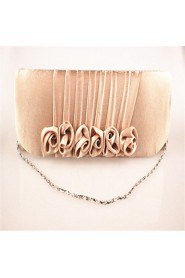 Women's Rose Silk Evening Bag Red Gold