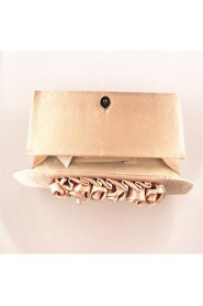 Women's Rose Silk Evening Bag Red Gold