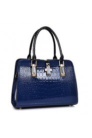 Women Formal / Casual / Office & Career / Shopping PU / Patent Leather Tote White / Blue / Red / Black