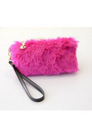 Women's Straw Clutch White/Pink/Blue/Black