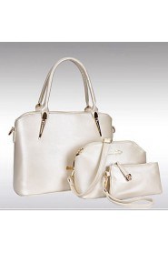 Women Formal / Casual / Office & Career / Shopping PU Tote White / Blue / Gold / Black