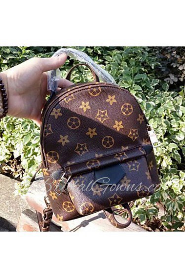 Women PU Sling Bag Shoulder Bag Brown