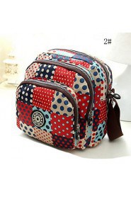 Women's The New European Style Fashion Flower Canvas Crossbody bag