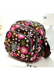 Women's The New European Style Fashion Flower Canvas Crossbody bag