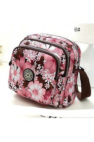 Women's The New European Style Fashion Flower Canvas Crossbody bag