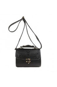 Women PU Sling Bag Shoulder Bag Brown / Black