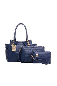 Women Formal / Casual / Office & Career / Shopping PU Tote Blue / Gold / Black / Burgundy