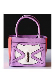 Women Casual PU Tote Purple / Yellow / Red