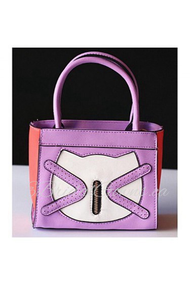 Women Casual PU Tote Purple / Yellow / Red