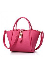 Women Casual PU Tote White / Pink / Purple / Blue / Black / Fuchsia