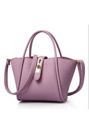 Women Casual PU Tote White / Pink / Purple / Blue / Black / Fuchsia