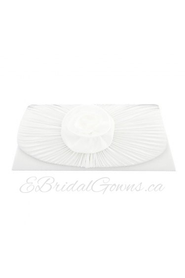 Elegant Satin With Waterproof Fabric And Flower Special Occasion Evening Handbags/Clutches