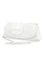 Elegant Satin With Waterproof Fabric And Flower Special Occasion Evening Handbags/Clutches
